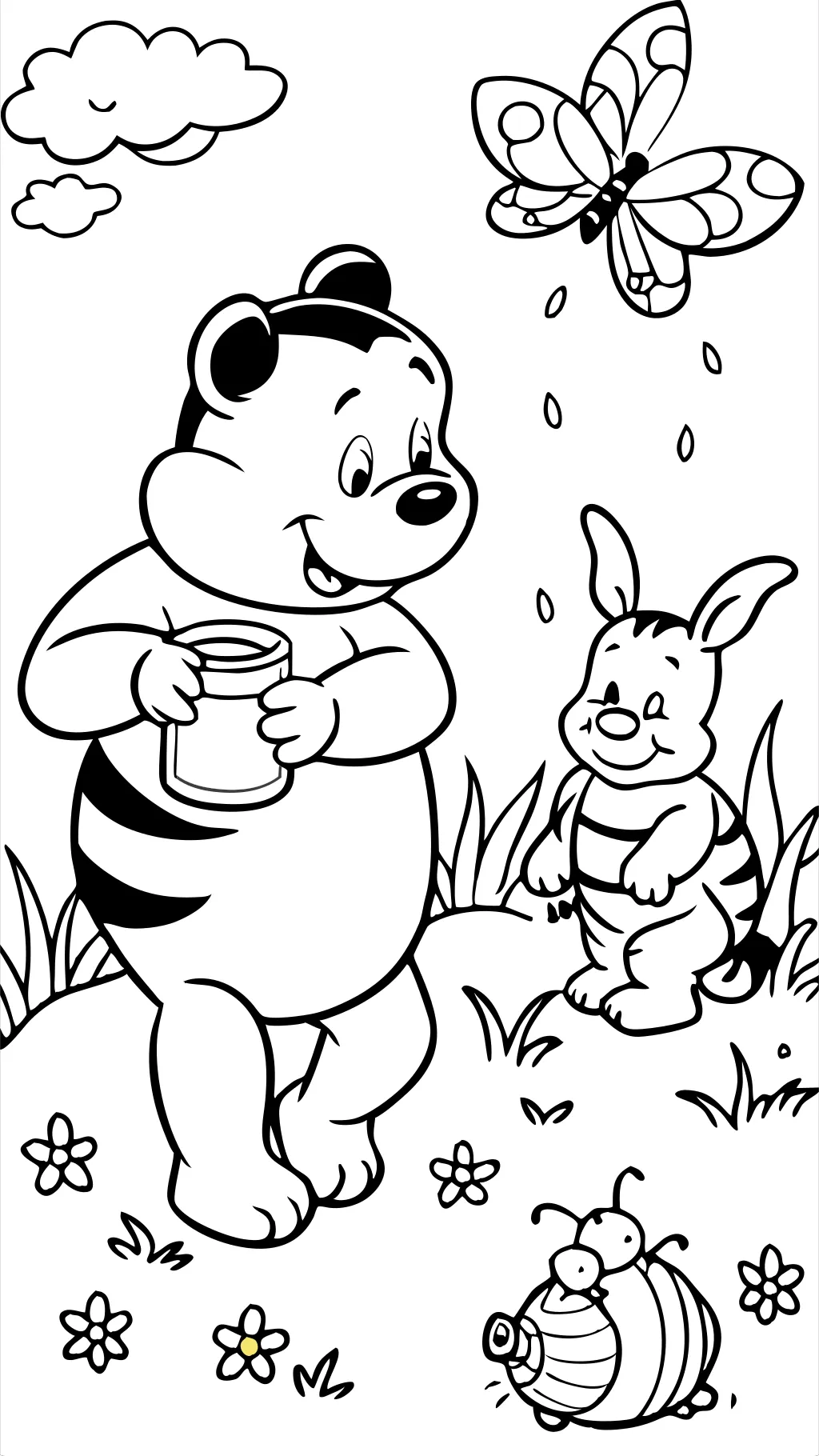 winnie the pooh coloring page